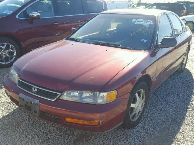 1HGCD5630TA279935 - 1996 HONDA ACCORD LX BURGUNDY photo 2