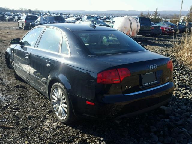 WAUDH78E76A218424 - 2006 AUDI A4 3.2 QUA BLACK photo 3