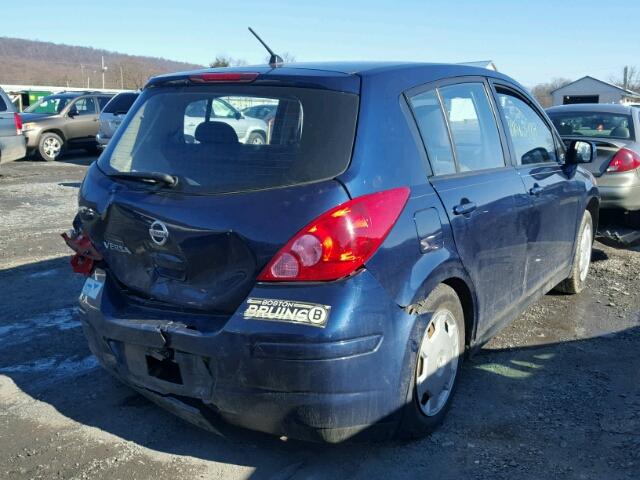 3N1BC13EX7L384320 - 2007 NISSAN VERSA S BLUE photo 4