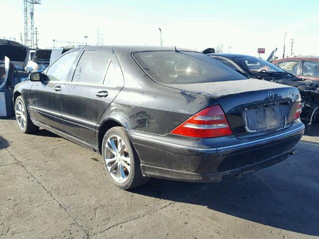 WDBNG70J0YA128004 - 2000 MERCEDES-BENZ S 430 BLACK photo 3