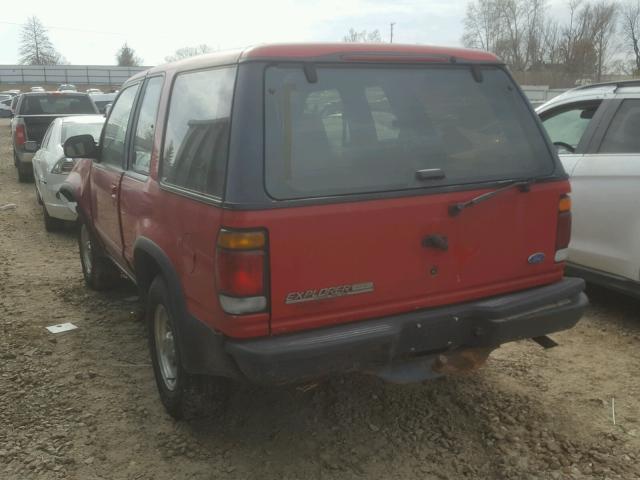 1FMCU24X6VUB27058 - 1997 FORD EXPLORER RED photo 3