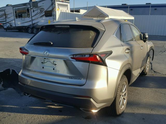 JTJYARBZ1H2084424 - 2017 LEXUS NX 200T GRAY photo 4