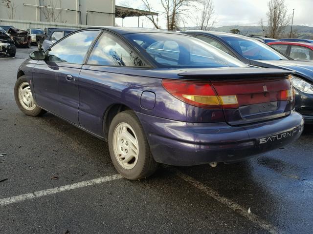 1G8ZH1270VZ176933 - 1997 SATURN SC2 PURPLE photo 3