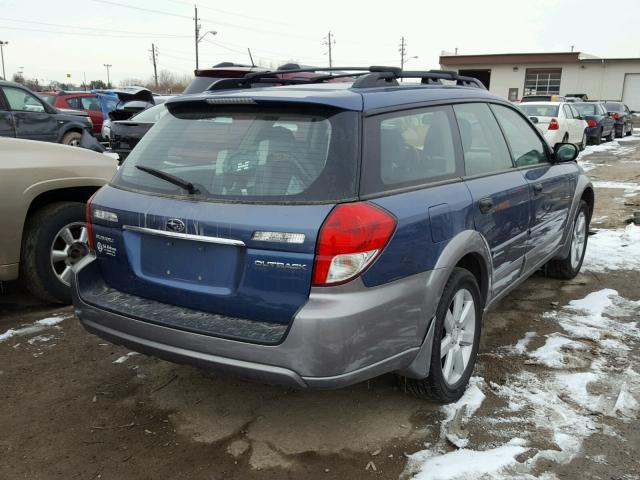 4S4BP61C787349669 - 2008 SUBARU OUTBACK 2. BLUE photo 4