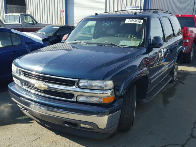 1GNEK13T35J204022 - 2005 CHEVROLET TAHOE K150 BLUE photo 2