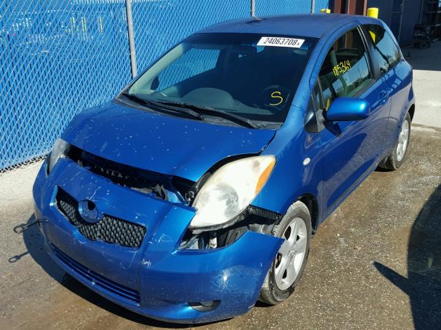 JTDJT923285197839 - 2008 TOYOTA YARIS BLUE photo 2