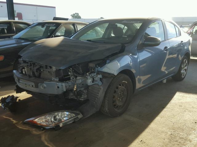 JM1BL1UG6B1492706 - 2011 MAZDA 3 I BLUE photo 2