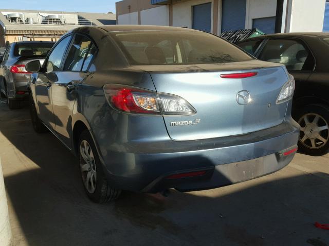 JM1BL1UG6B1492706 - 2011 MAZDA 3 I BLUE photo 3