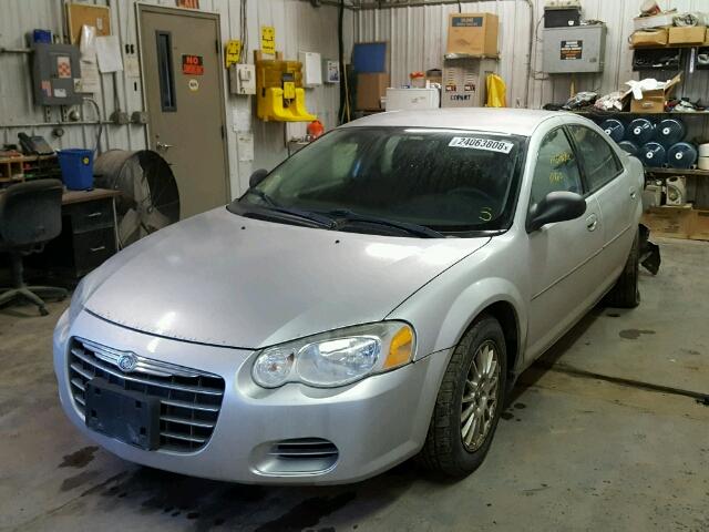 1C3EL46X84N289165 - 2004 CHRYSLER SEBRING LX SILVER photo 2