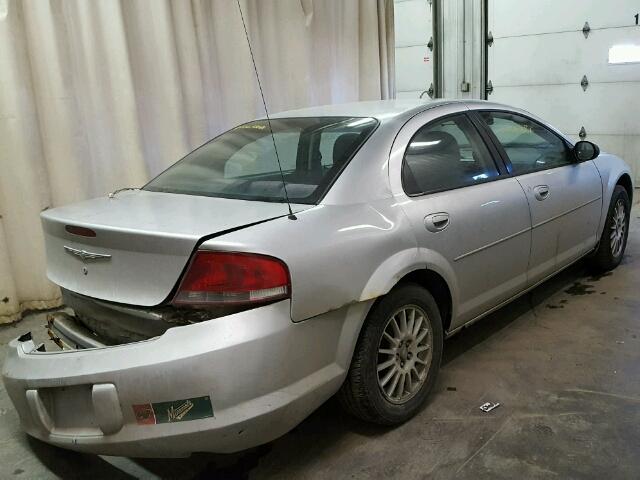 1C3EL46X84N289165 - 2004 CHRYSLER SEBRING LX SILVER photo 4