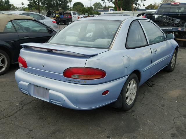 JA3AA31C7SU062873 - 1995 MITSUBISHI MIRAGE LS BLUE photo 4