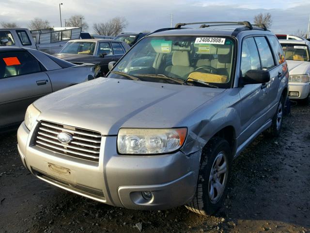 JF1SG63647H733841 - 2007 SUBARU FORESTER 2 GRAY photo 2