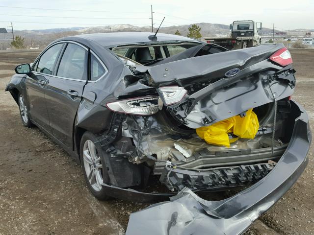 3FA6P0SU5FR247602 - 2015 FORD FUSION TIT GRAY photo 3