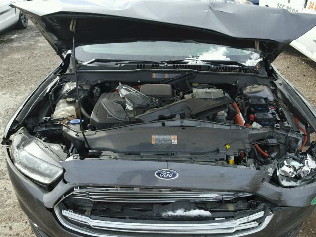 3FA6P0SU5FR247602 - 2015 FORD FUSION TIT GRAY photo 7