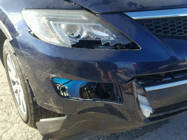 JM3TB28A890176752 - 2009 MAZDA CX-9 BLUE photo 9