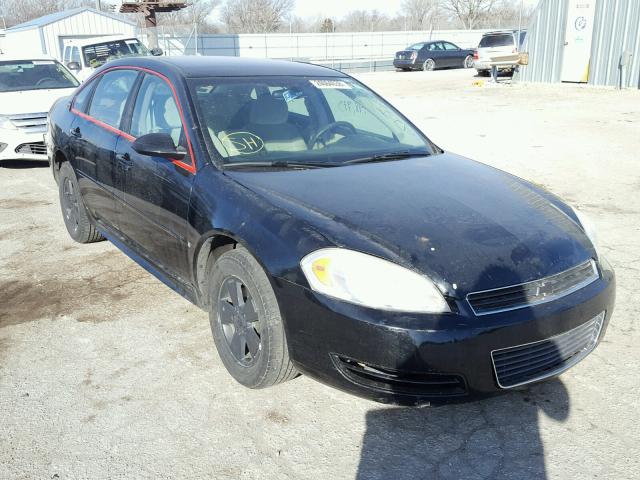 2G1WT57N191267660 - 2009 CHEVROLET IMPALA 1LT BLACK photo 1