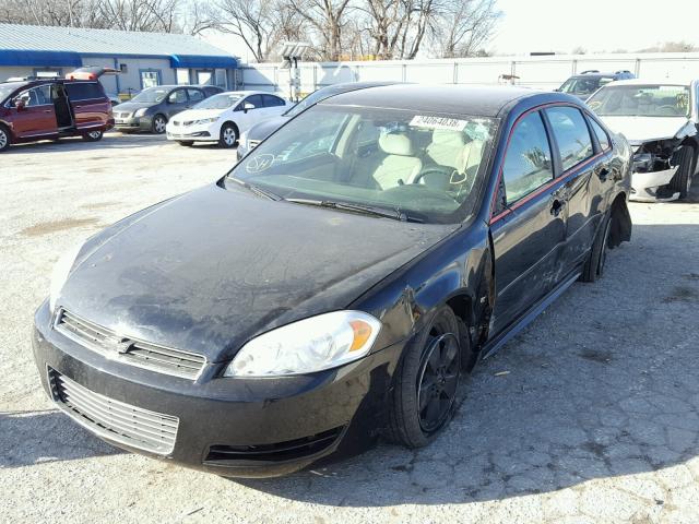 2G1WT57N191267660 - 2009 CHEVROLET IMPALA 1LT BLACK photo 2