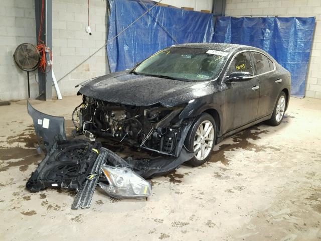 1N4AA51E99C810172 - 2009 NISSAN MAXIMA S BLACK photo 2