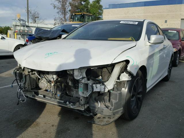 1HGCT1B7XEA006072 - 2014 HONDA ACCORD EX WHITE photo 2