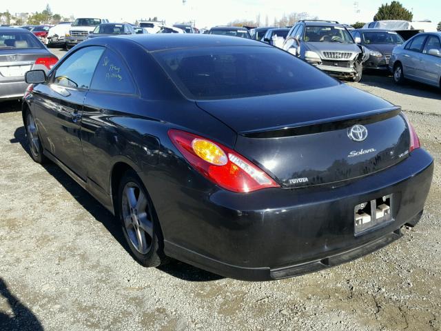 4T1CA38P74U022973 - 2004 TOYOTA CAMRY SOLA BLACK photo 3