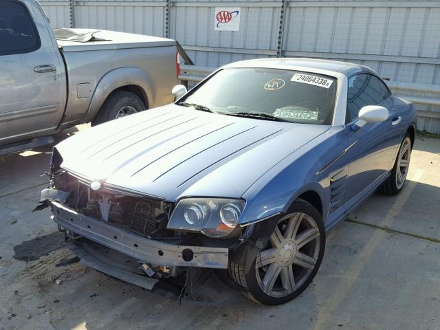 1C3AN69L45X026710 - 2005 CHRYSLER CROSSFIRE BLUE photo 2