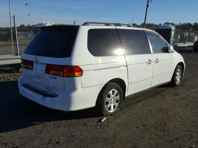 5FNRL18602B014594 - 2002 HONDA ODYSSEY EX WHITE photo 4