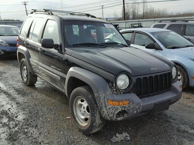 1J4GL48K23W500238 - 2003 JEEP LIBERTY SP BLACK photo 1