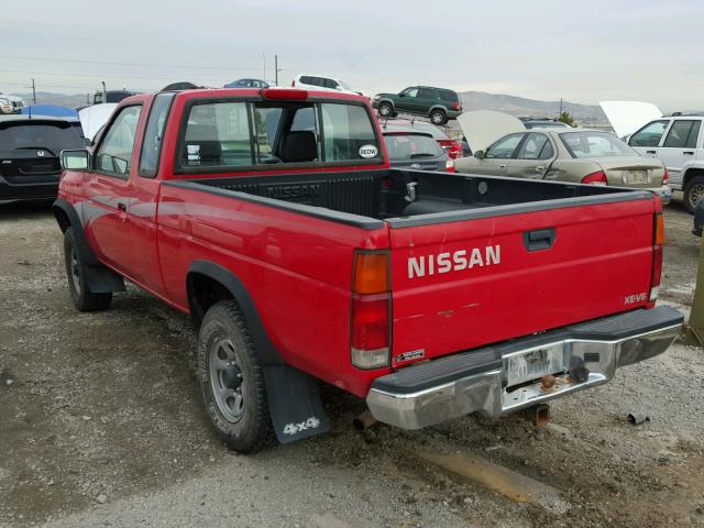 1N6HD16Y3RC351472 - 1994 NISSAN TRUCK KING RED photo 3