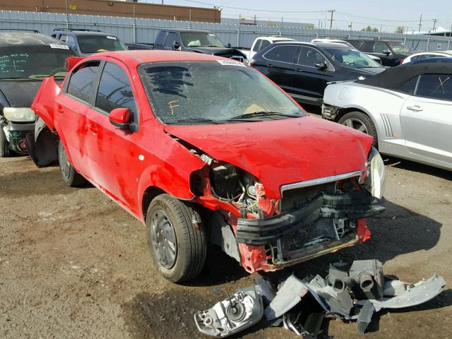 KL1TD56687B054839 - 2007 CHEVROLET AVEO BASE RED photo 1