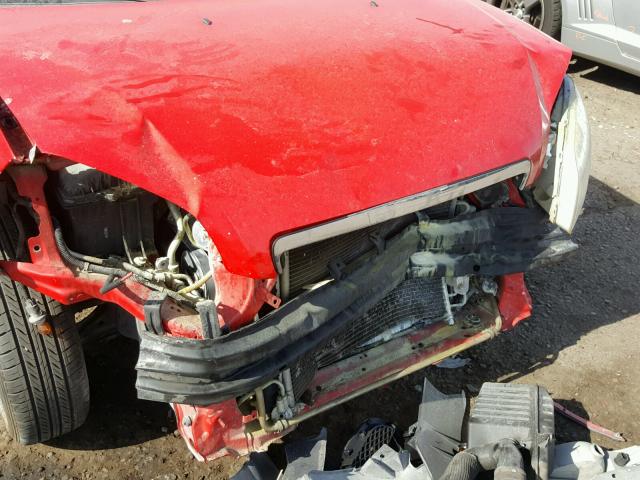 KL1TD56687B054839 - 2007 CHEVROLET AVEO BASE Czerwony zdjęcie 10