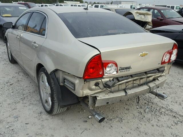 1G1ZJ57719F207276 - 2009 CHEVROLET MALIBU 2LT GOLD photo 3