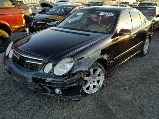 WDBUF56X77B071713 - 2007 MERCEDES-BENZ E350 BLACK photo 2