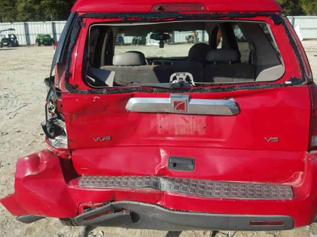 5GZCZ53436S809017 - 2006 SATURN VUE RED photo 9