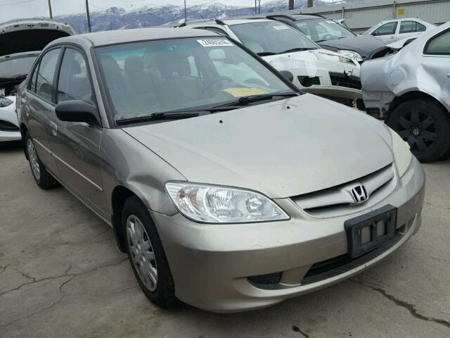 2HGES16564H599059 - 2004 HONDA CIVIC LX BEIGE photo 1