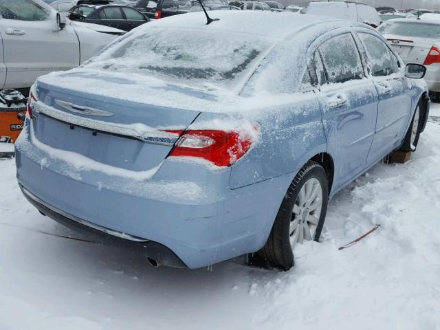 1C3CCBCG6DN659173 - 2013 CHRYSLER 200 LIMITE BLUE photo 4