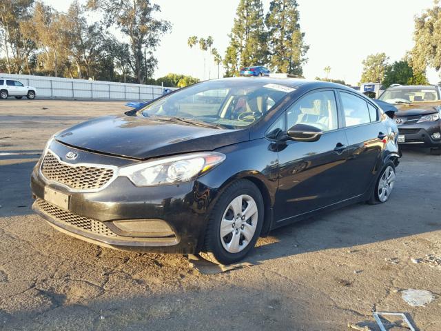 KNAFX4A68G5499057 - 2016 KIA FORTE LX BLACK photo 2