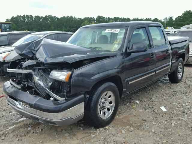 2GCEC13T551148567 - 2005 CHEVROLET SILVERADO BLACK photo 2