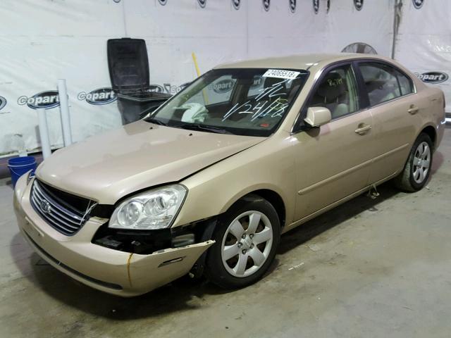 KNAGE123485199949 - 2008 KIA OPTIMA LX GOLD photo 2