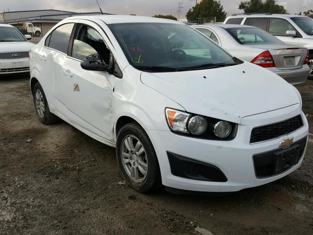 1G1JC5SH0E4233963 - 2014 CHEVROLET SONIC LT WHITE photo 1