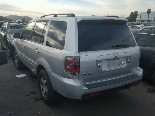 5FNYF28726B051282 - 2006 HONDA PILOT EX SILVER photo 3