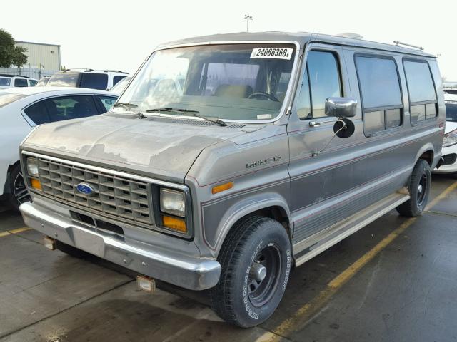 1FDEE14N2JHC24923 - 1988 FORD ECONOLINE GRAY photo 2