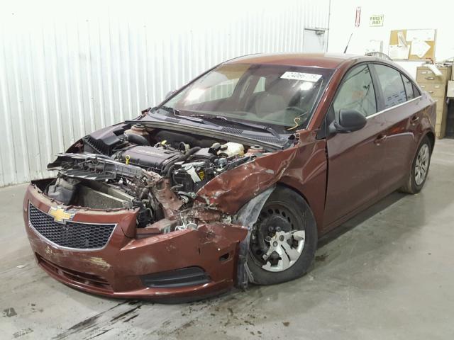 1G1PC5SH1C7223576 - 2012 CHEVROLET CRUZE LS BURGUNDY photo 2