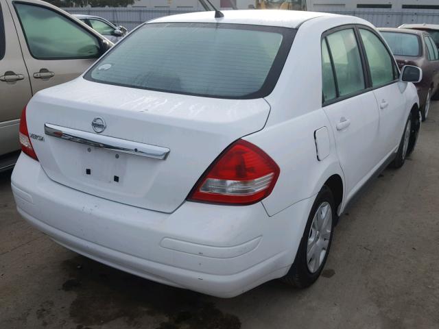 3N1BC1AP0AL467671 - 2010 NISSAN VERSA S WHITE photo 4