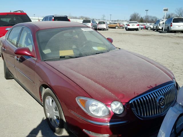 2G4WC582181300548 - 2008 BUICK LACROSSE C RED photo 1