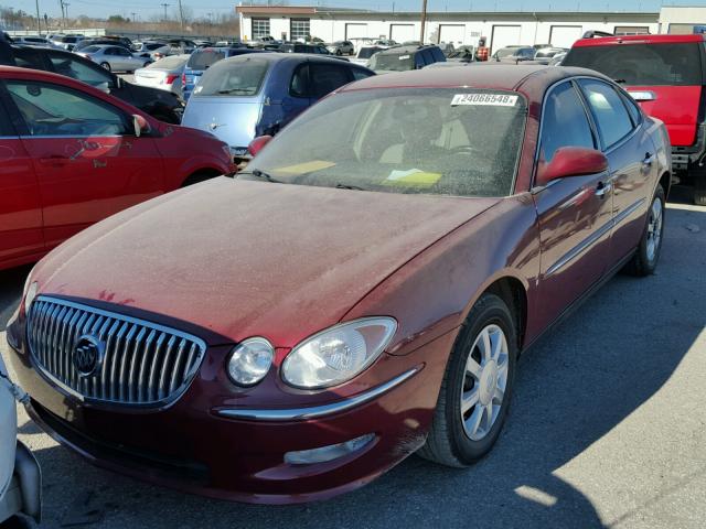 2G4WC582181300548 - 2008 BUICK LACROSSE C RED photo 2