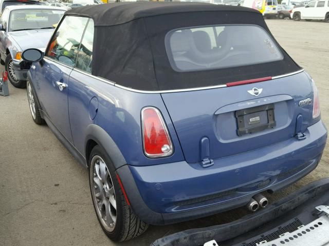 WMWRH33556TK59290 - 2006 MINI COOPER S BLUE photo 3