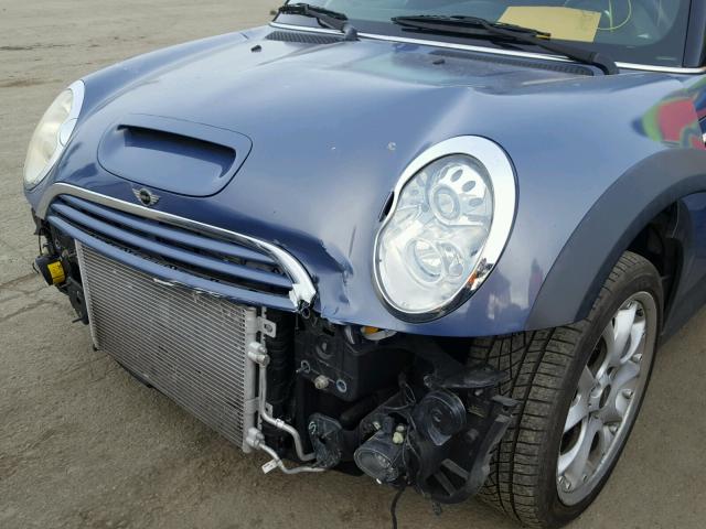 WMWRH33556TK59290 - 2006 MINI COOPER S BLUE photo 9