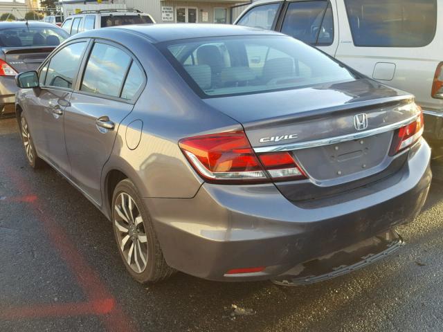19XFB2F99EE236392 - 2014 HONDA CIVIC EXL 灰色 照片 3