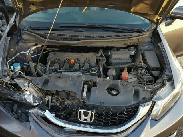 19XFB2F99EE236392 - 2014 HONDA CIVIC EXL GRAY photo 7