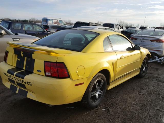 1FAFP40473F345887 - 2003 FORD MUSTANG YELLOW photo 4